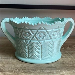 Antique glass decor bowl